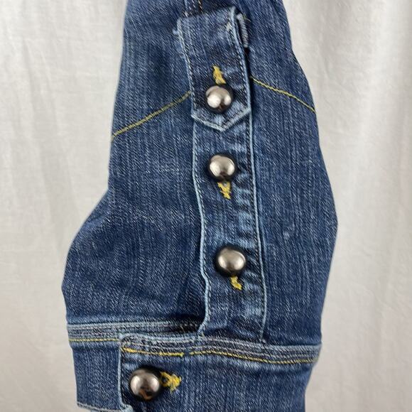 Iris Premium Cropped Y2K Button Cuff Jeans - Picture 6 of 8